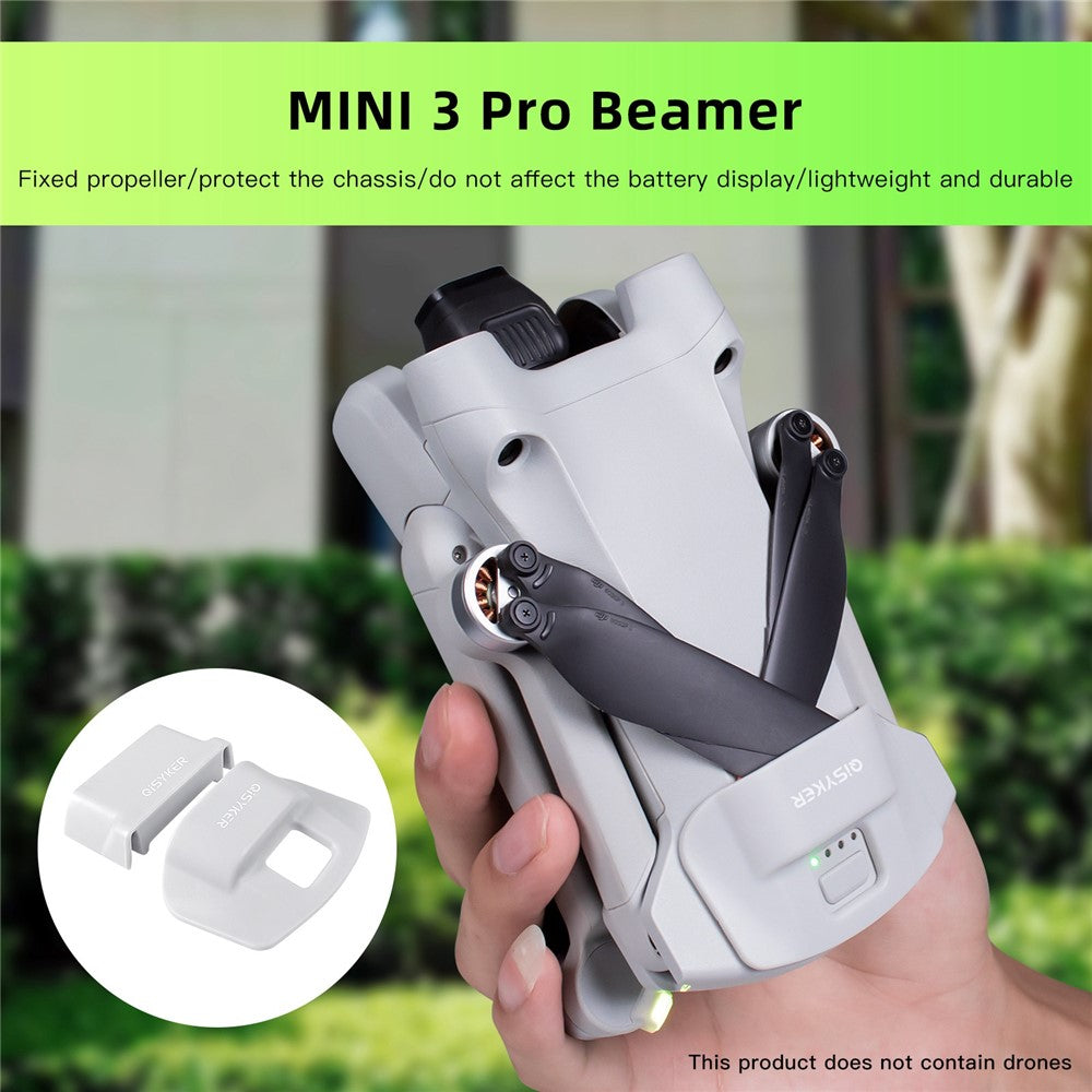 QISYKER MIN30707 for DJI Mini 3 Pro Simple Design Drone Upper + Lower Propeller Fixing Holder Stabilizer Set
