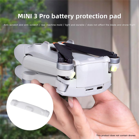 QISYKER MINI30708 for DJI Mini 3 Pro 3Pcs Battery Protective Pad Lightweight Anti-wear TPU Pads