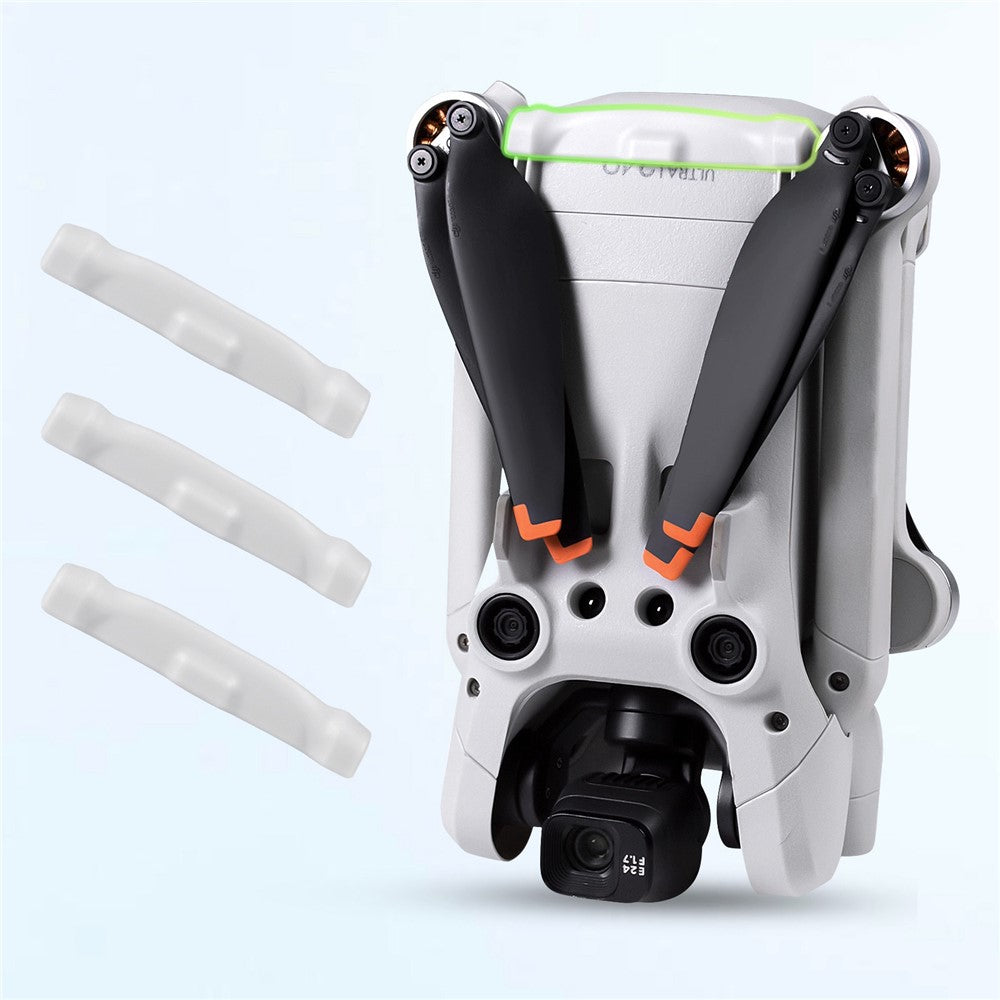 QISYKER MINI30708 for DJI Mini 3 Pro 3Pcs Battery Protective Pad Lightweight Anti-wear TPU Pads