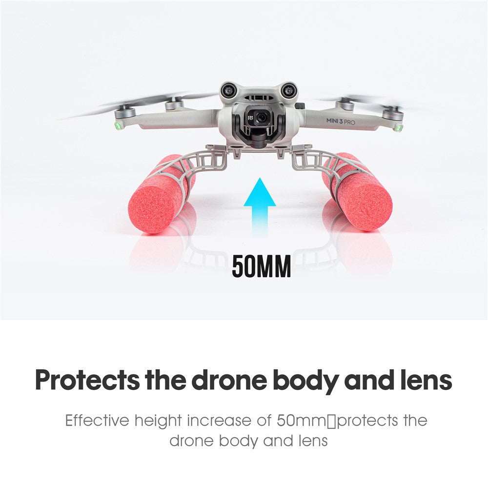 STARTRC 1110988 for DJI Mini 3 Pro Landing Skid Float Kit Landing Gear + Buoyancy Rod Land On Water Accessories