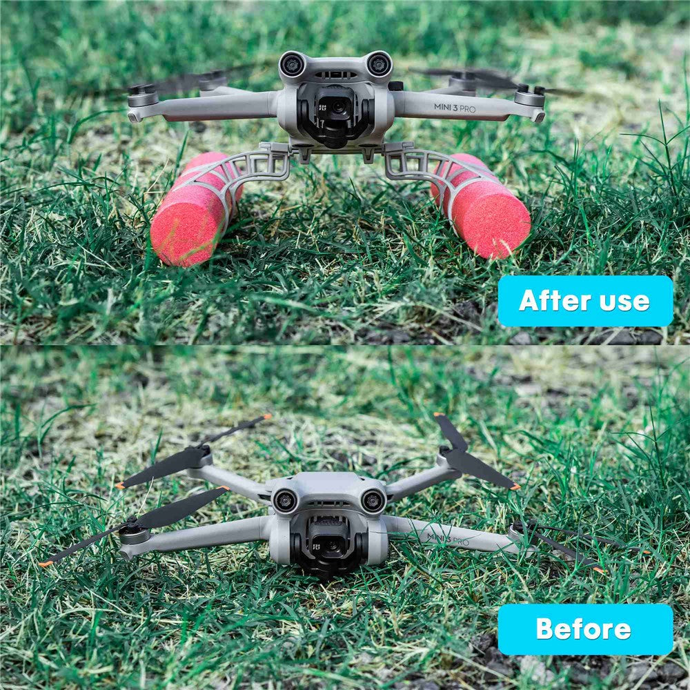 STARTRC 1110988 for DJI Mini 3 Pro Landing Skid Float Kit Landing Gear + Buoyancy Rod Land On Water Accessories