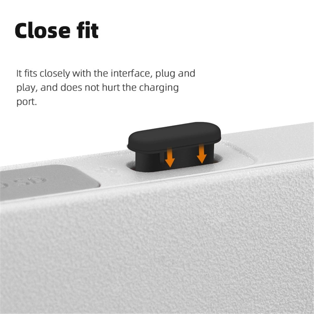 EWB9372 3Pcs Dust Plug for DJI Mini 3 Pro Drone Remote Controller Interface Silicone Waterproof Type-C Port Plugs