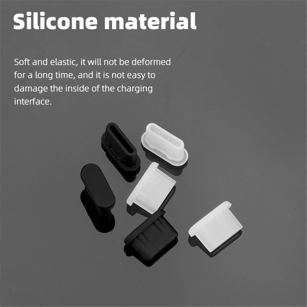 EWB9372 3Pcs Dust Plug for DJI Mini 3 Pro Drone Remote Controller Interface Silicone Waterproof Type-C Port Plugs