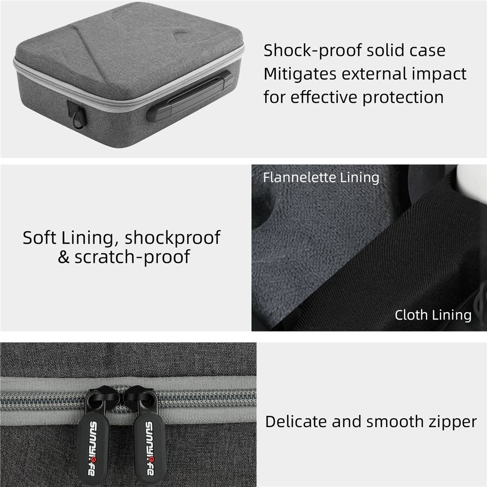 SUNNYLIFE AT-B482 for DJI Avata Rocker Remote Control Portable Bag Travel Protective Cover Carrying Case Handbag with Buckle