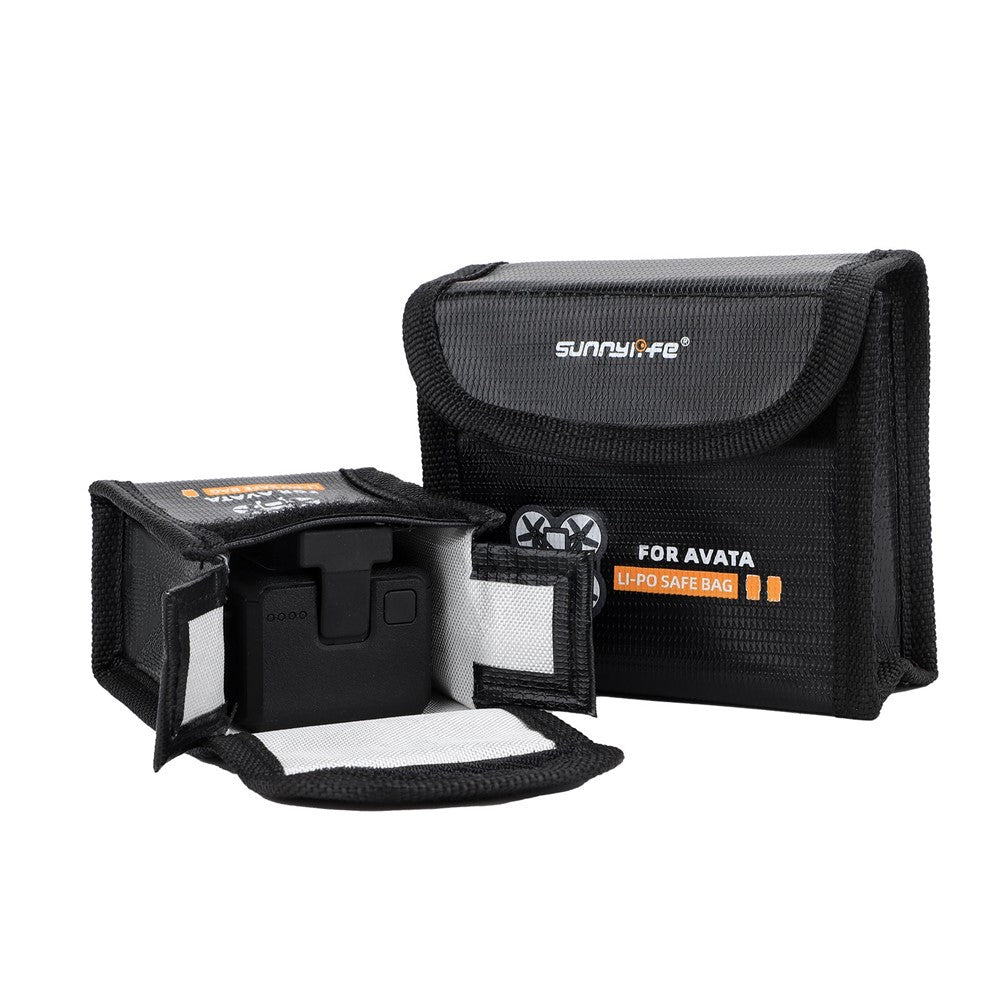 SUNNYLIFE AT-DC478 For DJI Avata 2-Battery Safety Storage Bag Explosion-proof Heat Resistant Lithium Battery Protective Pouch