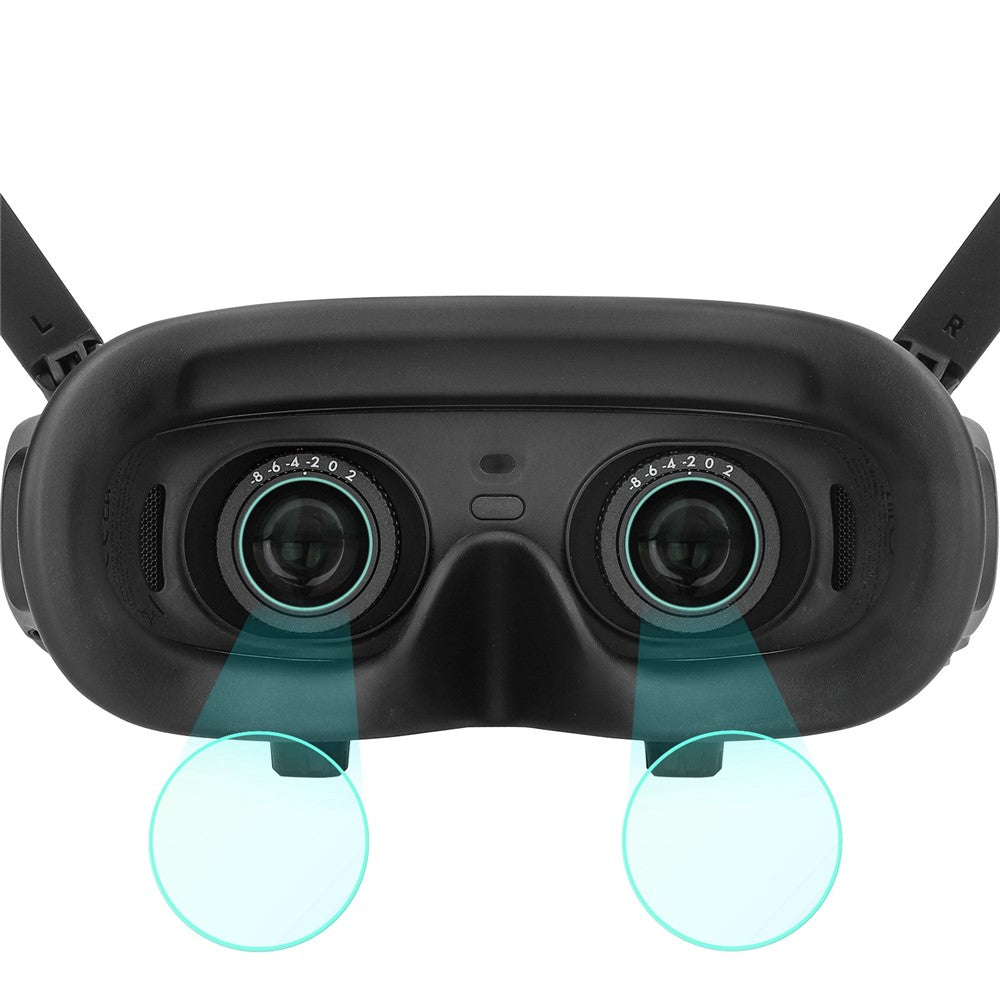 SUNNYLIFE AT-BHM476 2 Pair Protective Film for DJI Goggles 2 FPV Glasses Lens Protector Anti-Scratch HD Film