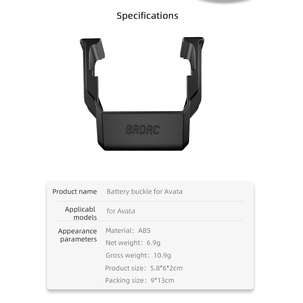 EWB9415 Wear-Resistant Battery Cover for DJI Avata Battery Buckle RC Drone Replacement Parts