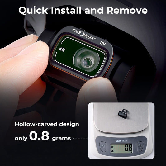 K&F CONCEPT 6Pcs Drone Filter Set for DJI Mavic Mini, UV+CPL+ND8+ND16+ND32+ND64 Multi-Coated Lens Filters