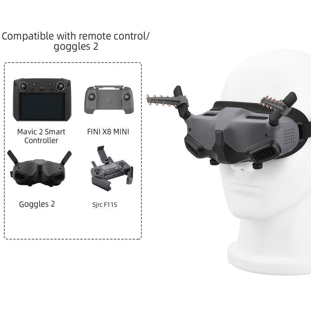 BRDRC DJI-8139 One Pair Antenna Signal Booster Range Extender Signal Amplifier Plug and Play for DJI Mavic 2 Controller Avata Goggles 2