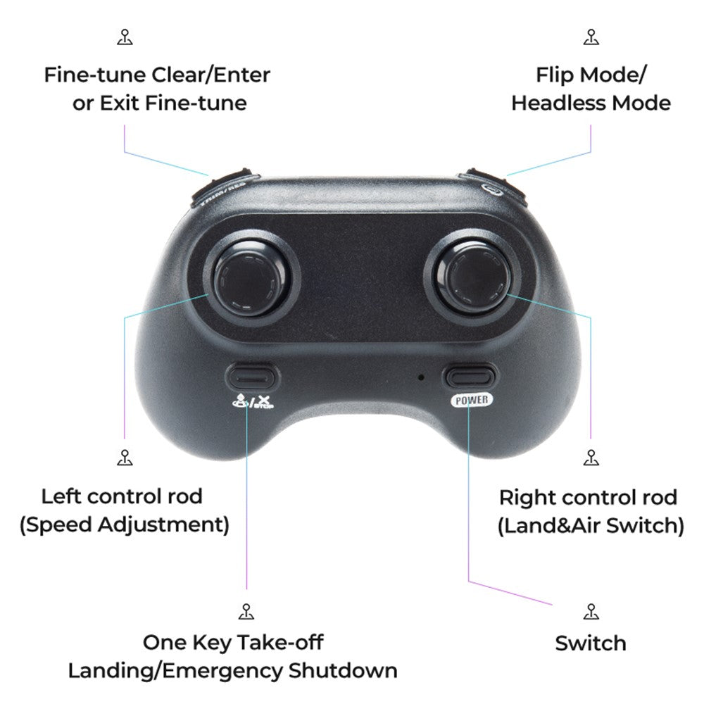 JJRC H103 Altitude Hold Land / Air Dual Mode Quadcopter 2.4G RC Aircraft with Headless Mode Support 360-Degree Flip Stunt Car Toy