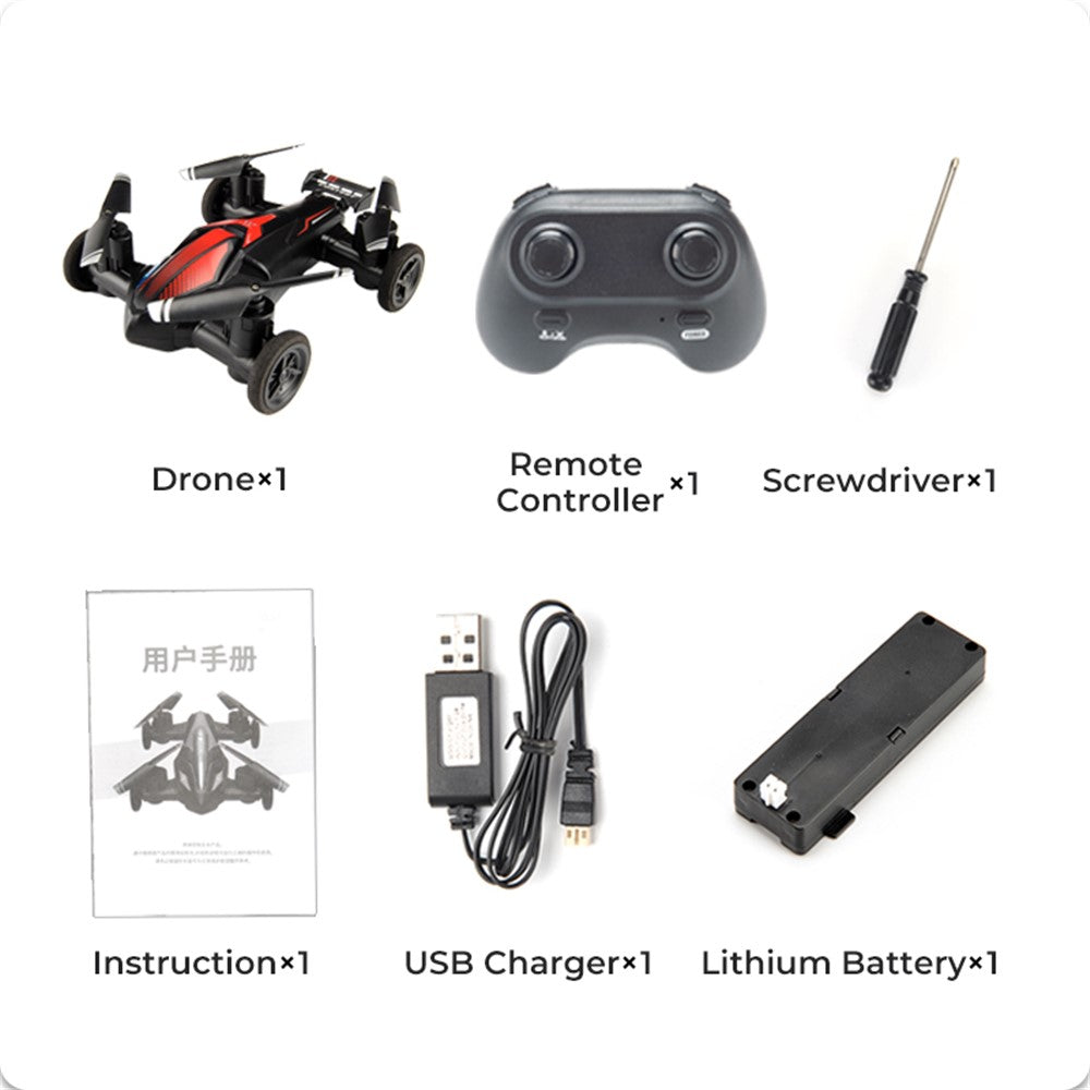 JJRC H103 Altitude Hold Land / Air Dual Mode Quadcopter 2.4G RC Aircraft with Headless Mode Support 360-Degree Flip Stunt Car Toy