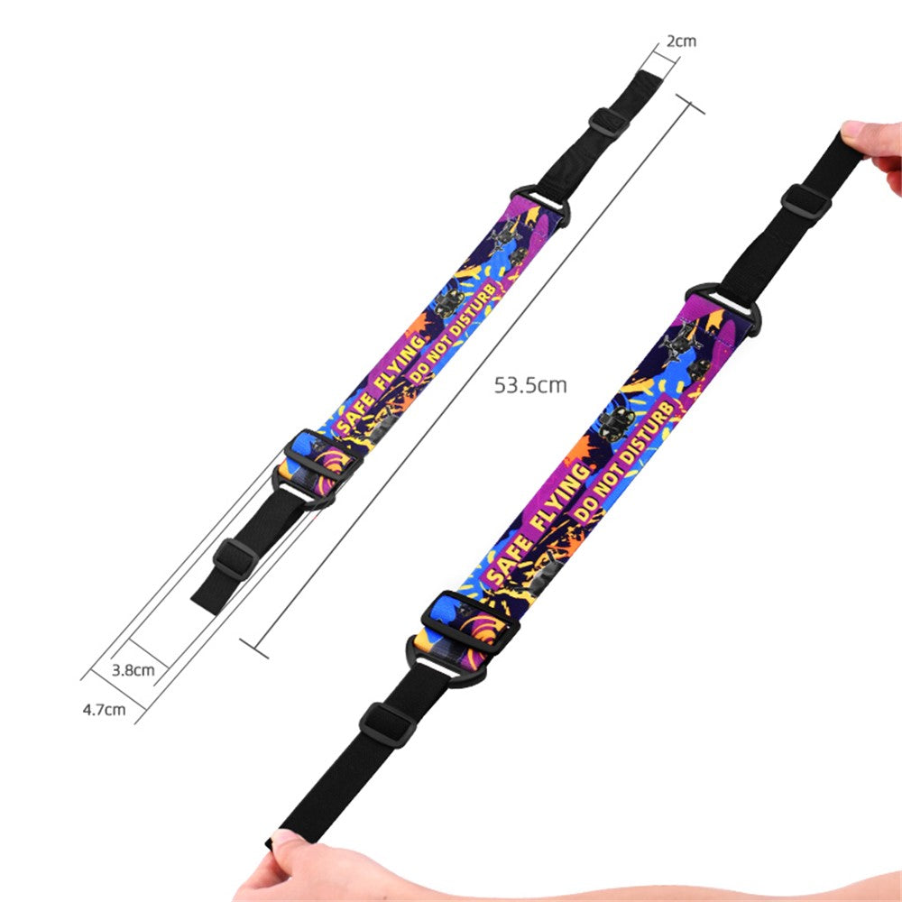 BRDRC DJI-9478 Compatible with DJI Goggles 2 / V2 Colored Headband Flying Glasses Nylon Fixed Strap