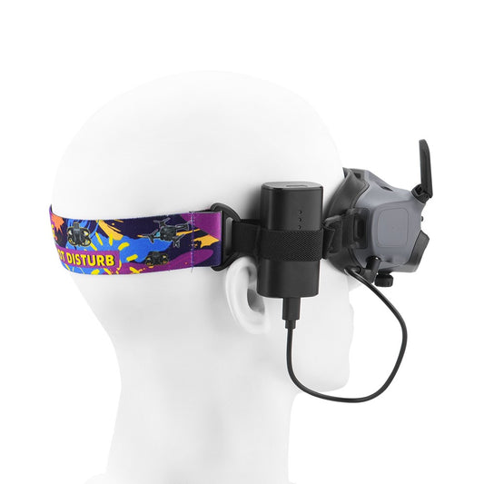 BRDRC DJI-9478 Compatible with DJI Goggles 2 / V2 Colored Headband Flying Glasses Nylon Fixed Strap