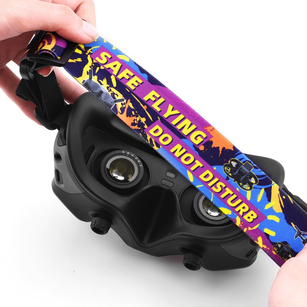 BRDRC DJI-9478 Compatible with DJI Goggles 2 / V2 Colored Headband Flying Glasses Nylon Fixed Strap