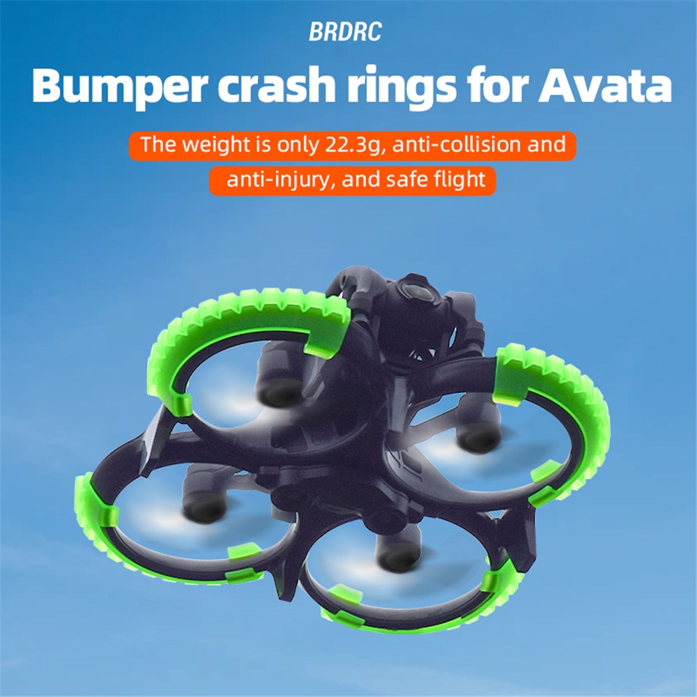 BRDRC 9604 For DJI Avata 4Pcs / Set Drone Propeller Guard Bumper Rings Anti-collision Protection Rings