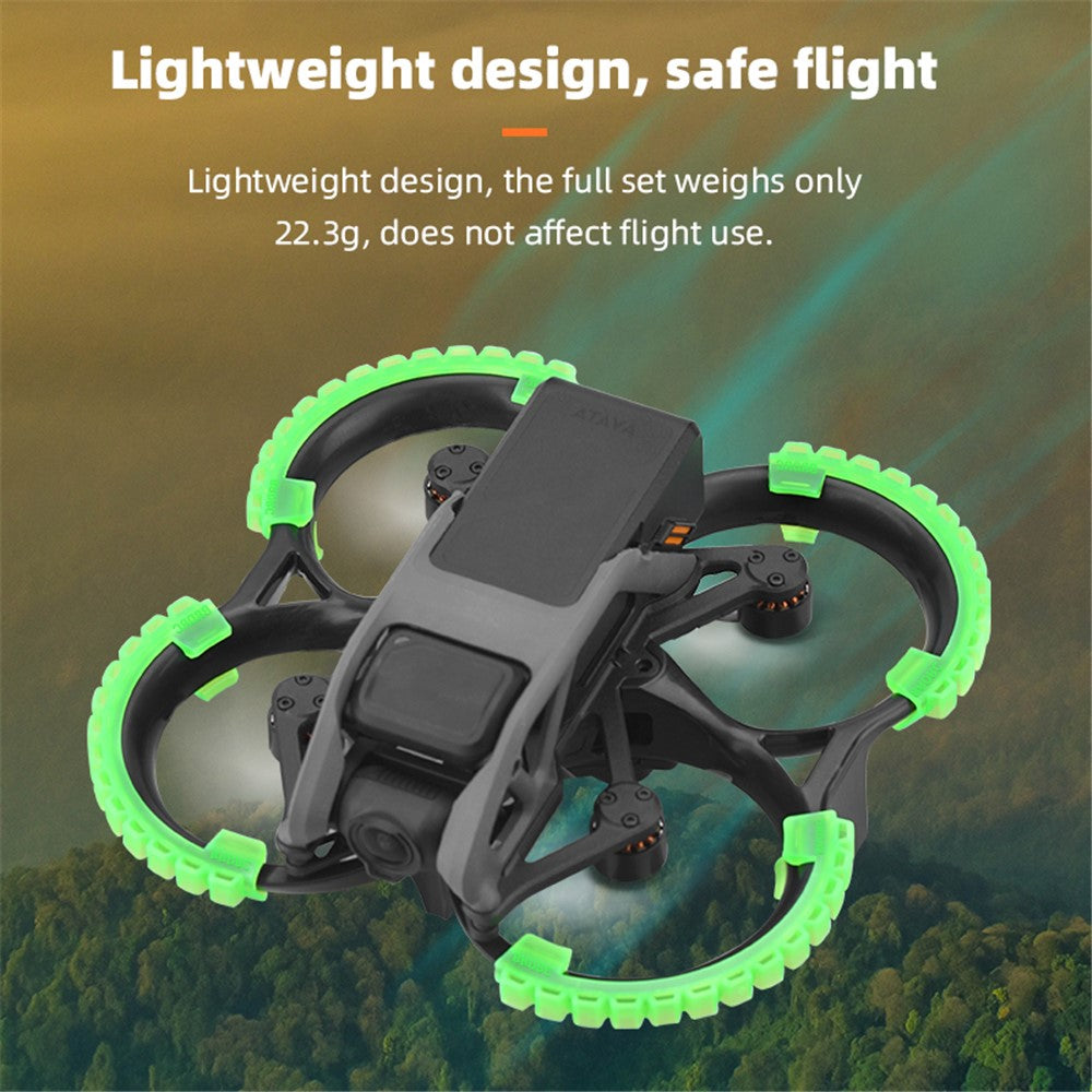 BRDRC 9604 For DJI Avata 4Pcs / Set Drone Propeller Guard Bumper Rings Anti-collision Protection Rings