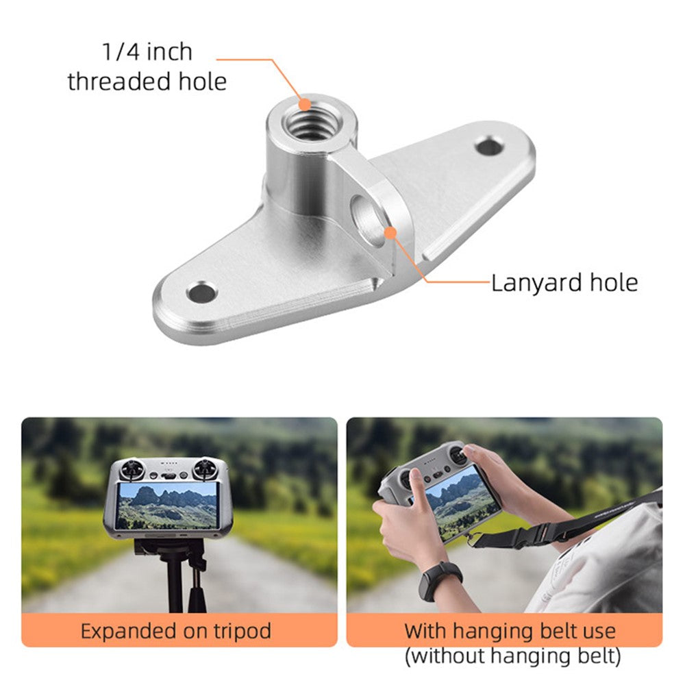 BRDRC DJI-9522 Riding Mount Bracket for DJI Mini 3 Pro RC Remote Control 1 / 4 Adapter