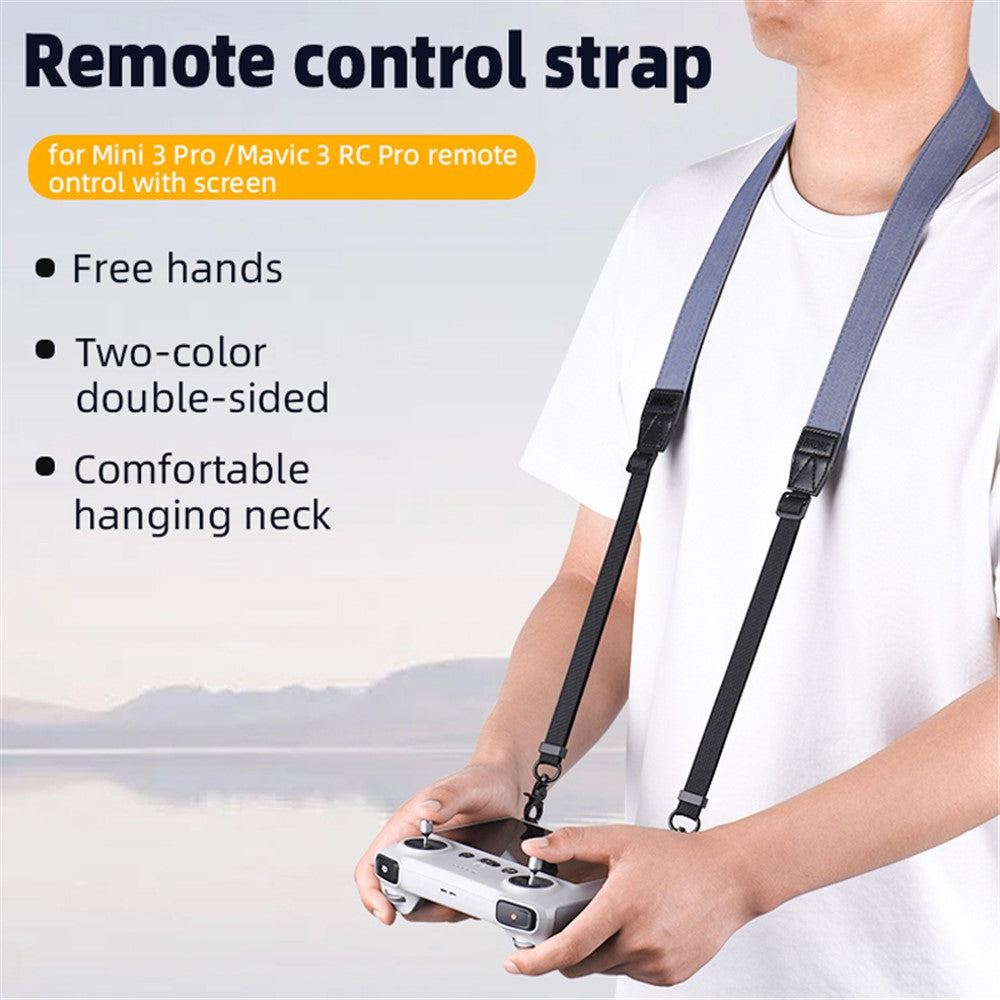 BRDRC DJI-9387 For DJI Mini 3 Pro / Mavic 3 RC Pro RC Remote Controller with Screen Lanyard Neck Strap Safety Hanging Sling RC Accessories