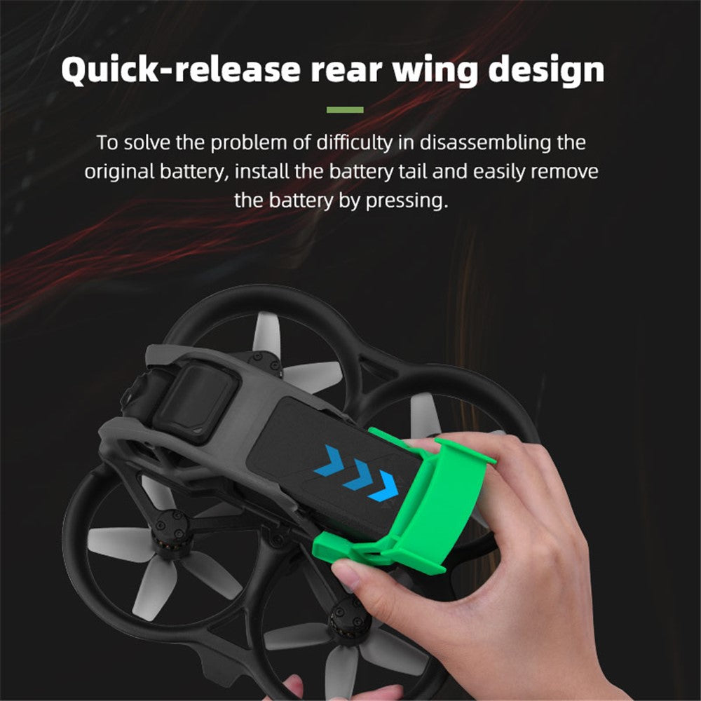 BRDRC-9626 Battery Removal Rear Wing for DJI Avata Drone Battery Protector Buckle Quick Release Accessories