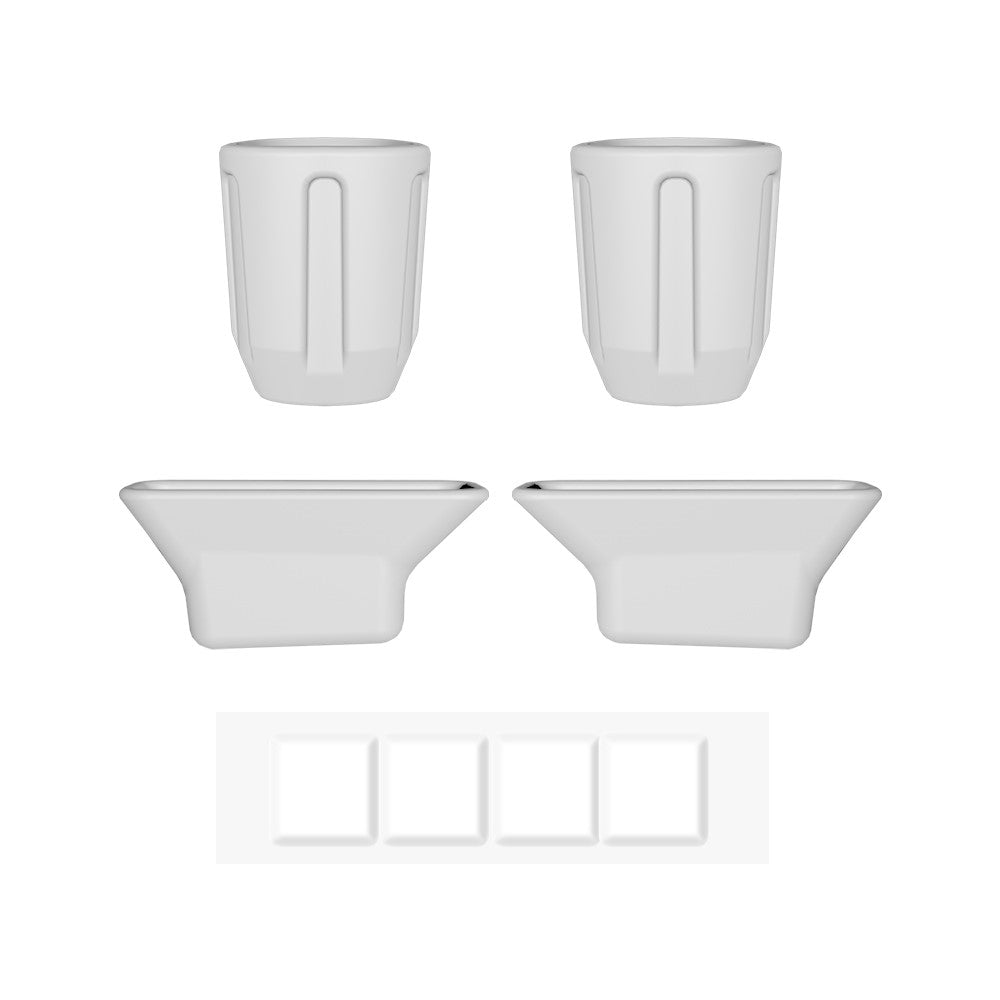 BRDRC DJI-9375 2 Pairs Landing Gear Feet Protector for DJI Mavic Air 2, Legs Protection Cover Anti-abrasion Front Rear Feet Protector Guard