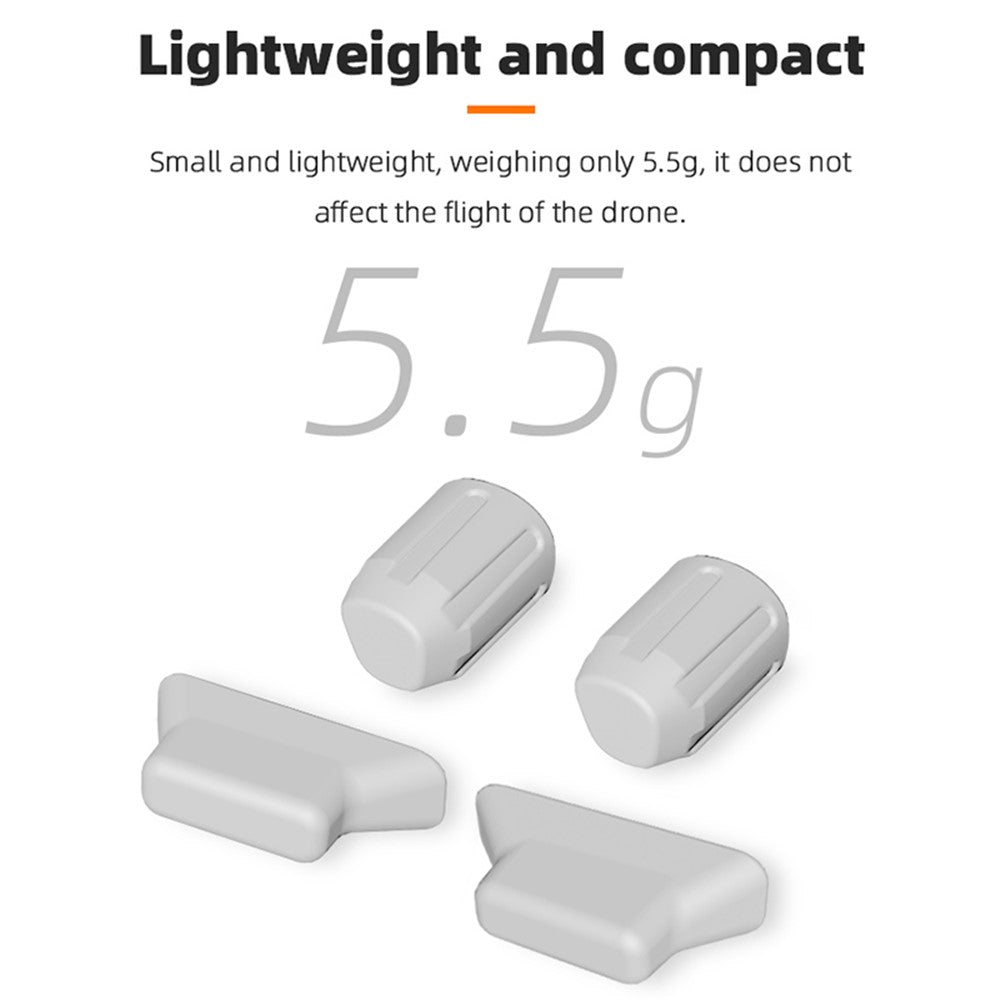 BRDRC DJI-9375 2 Pairs Landing Gear Feet Protector for DJI Mavic Air 2, Legs Protection Cover Anti-abrasion Front Rear Feet Protector Guard