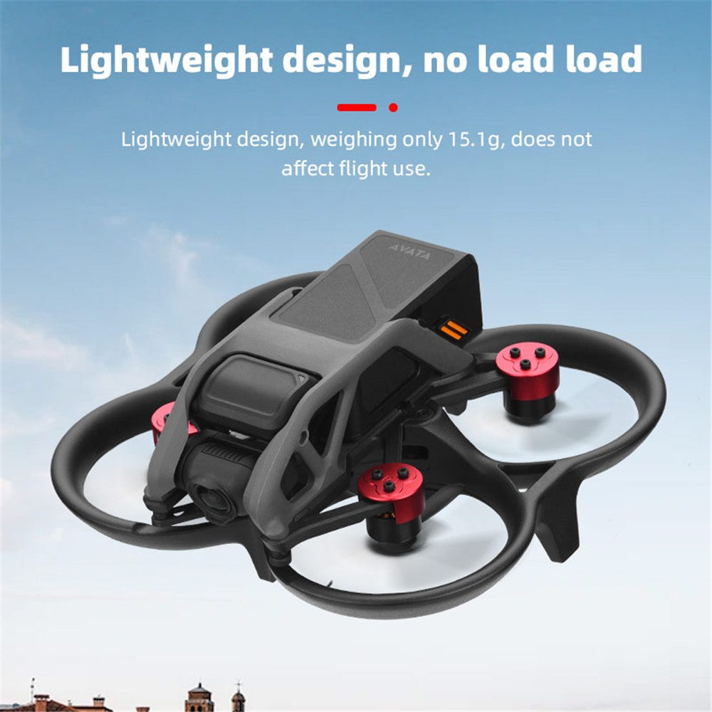 BRDRC-9637 4Pcs Aluminum Alloy Motor Cap for DJI Avata Drone, Dust-proof Moisture-proof Motor Protection Cover Guard