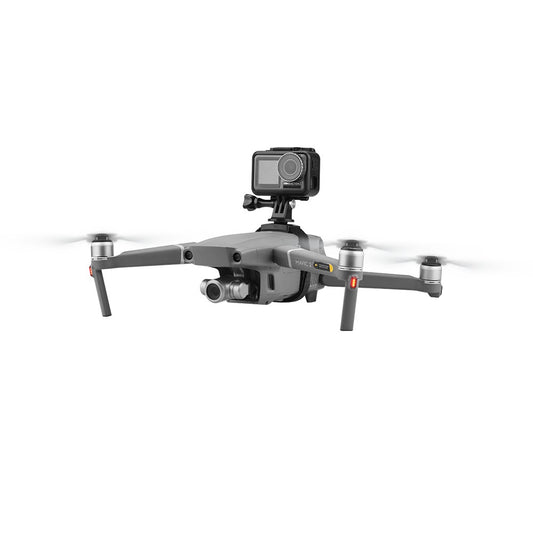 BRDRC DJI-8060 For DJI Mavic 2 / Pro / Air 2 / for FIMI X8 SE 2020 Universal Upper Bracket Sports Camera Adapter Magic Tape Strap Kit Set