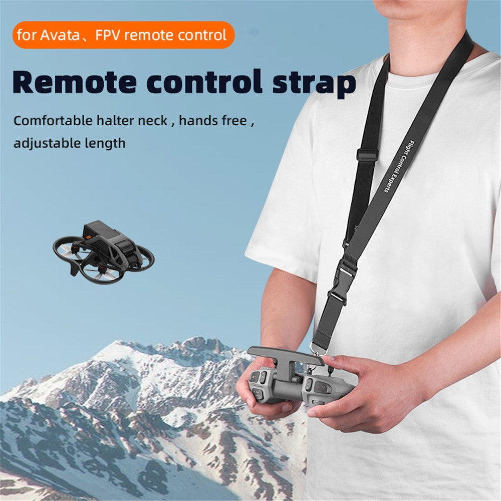 BRDRC DJI-9397 for DJI Avata / FPV Remote Control Neck Strap Adjustable Length Remote Controller Lanyard