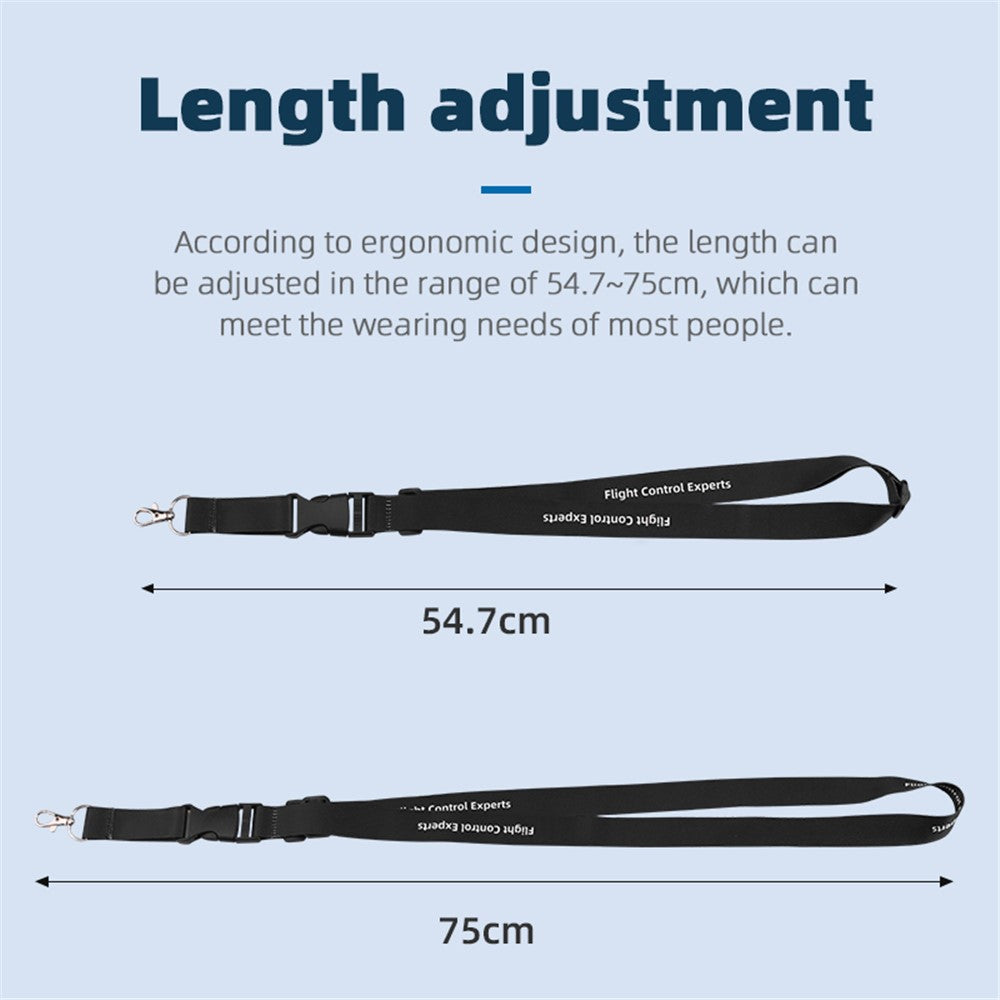 BRDRC DJI-9397 for DJI Avata / FPV Remote Control Neck Strap Adjustable Length Remote Controller Lanyard