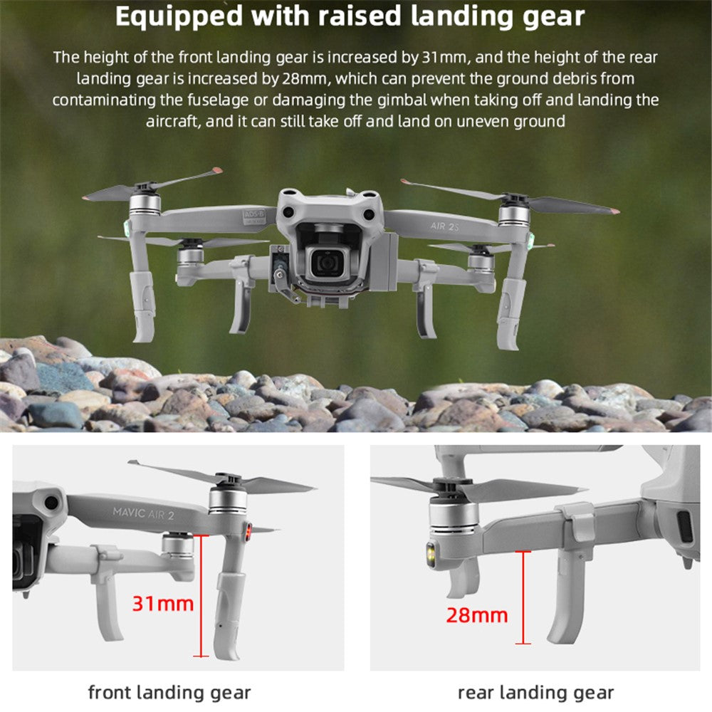 BRDRC DJI-9199 Thrower Landing Gear Set for DJI Air 2S / Air 2 Airdrop System Payload Delivery RC Drone Accessories