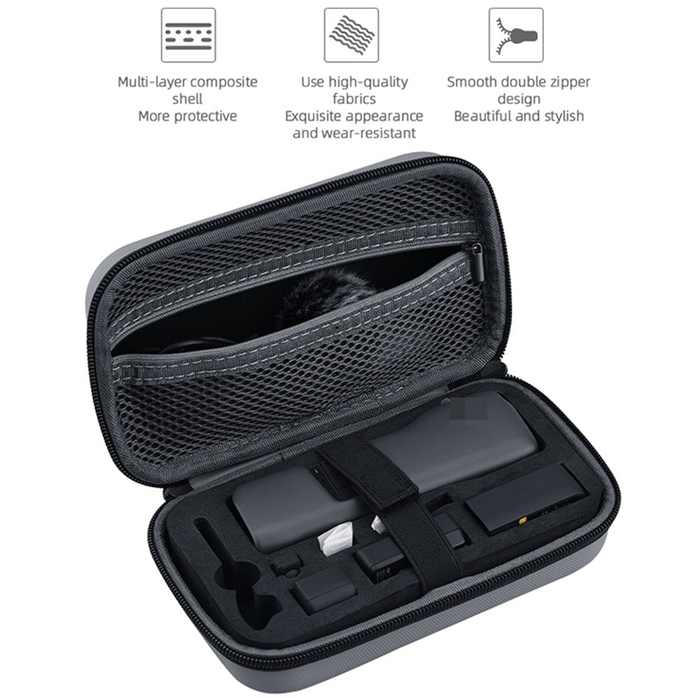 BRDRC DJI-8183 For DJI Pocket 2 Carrying Case Travel Storage Bag Shockproof Protective Cover with Carabiner