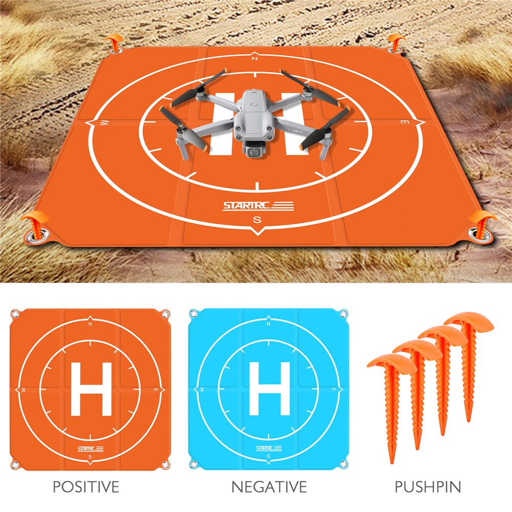 STARTRC 65cm Foldable Landing Pad Waterproof Drone Parking Apron with Ground Nails
