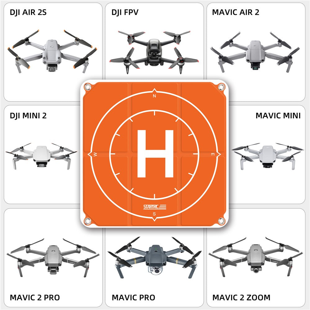 STARTRC 65cm Foldable Landing Pad Waterproof Drone Parking Apron with Ground Nails
