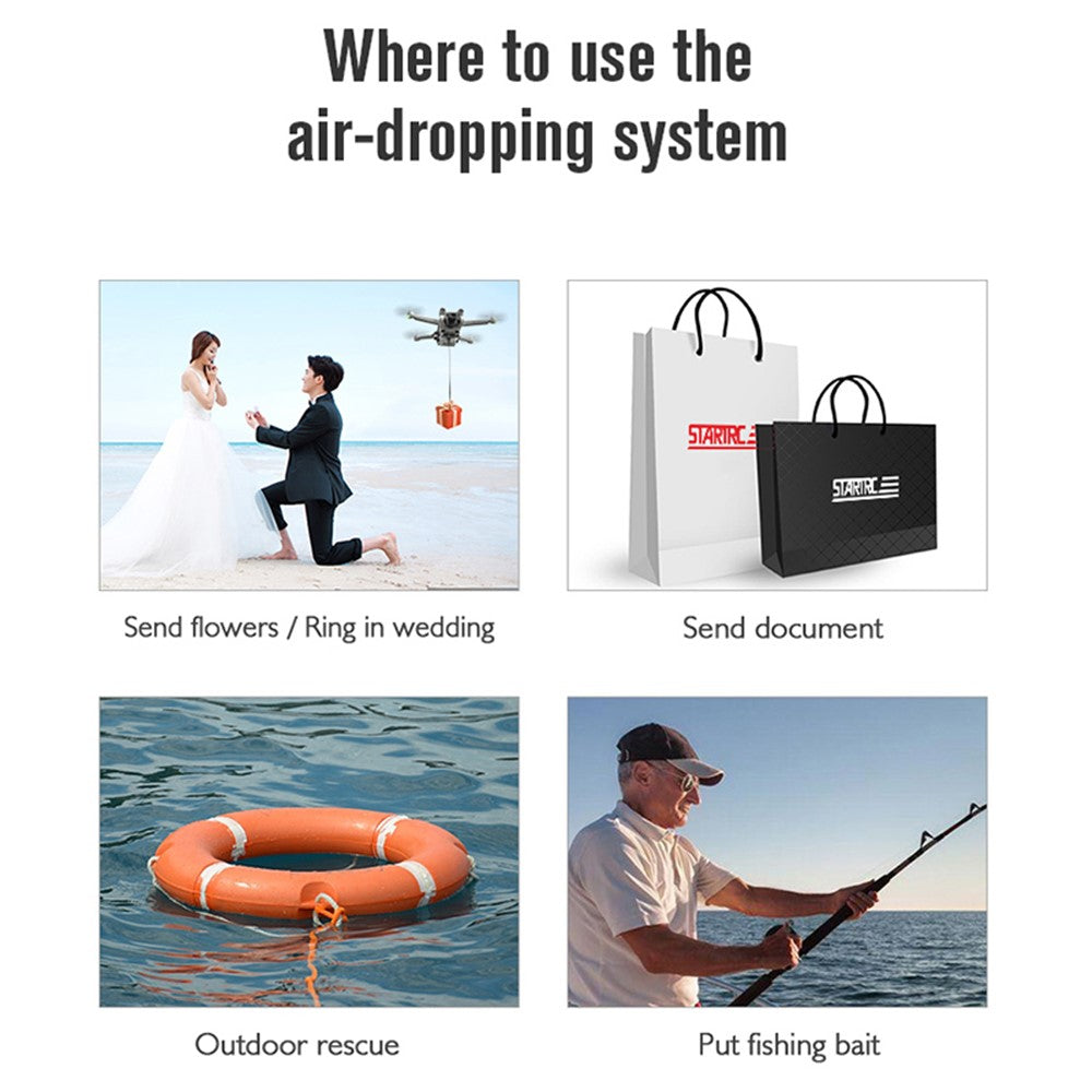 STARTRC 1116632 For DJI Mini 3 / Mini 3 Pro Drone Thrower Dropping System Air Dropper Device