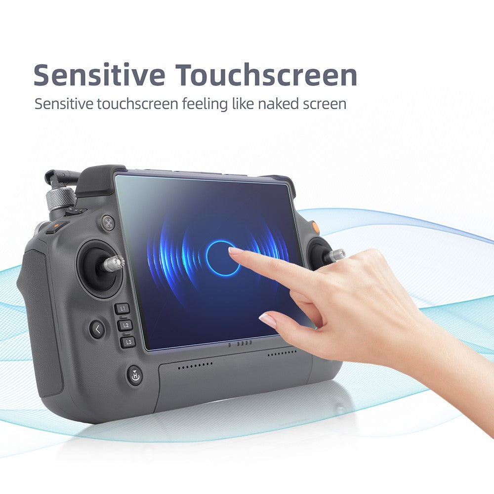 SUNNYLIFE BHM571 2PCS For DJI RC Plus HD Clear Tempered Glass Protector RC Remote Operation Screen Film