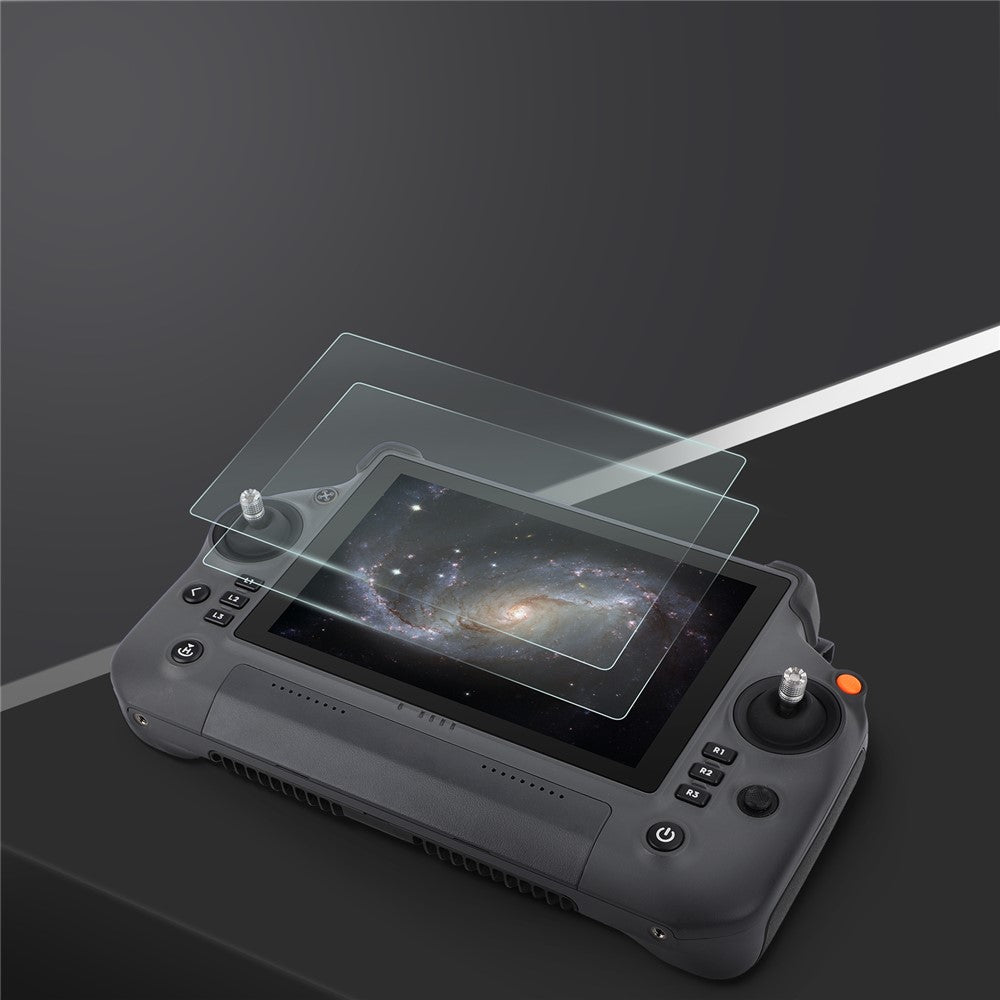 SUNNYLIFE BHM571 2PCS For DJI RC Plus HD Clear Tempered Glass Protector RC Remote Operation Screen Film
