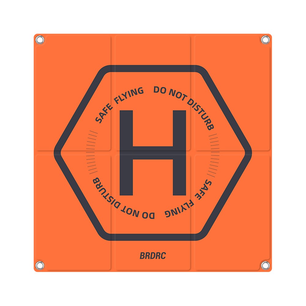 BRDRC Landing Pad for DJI Mini 3 Pro / Avata / Air 2 / Mini 2 / Mini SE / Mavic Mini 50cm PU Leather Drone Parking Apron Pad