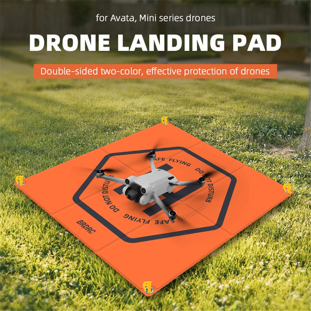 BRDRC Landing Pad for DJI Mini 3 Pro / Avata / Air 2 / Mini 2 / Mini SE / Mavic Mini 50cm PU Leather Drone Parking Apron Pad