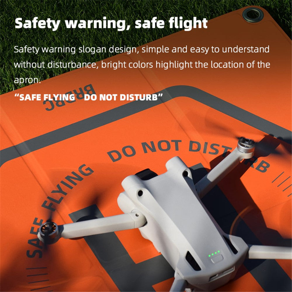 BRDRC Landing Pad for DJI Mini 3 Pro / Avata / Air 2 / Mini 2 / Mini SE / Mavic Mini 50cm PU Leather Drone Parking Apron Pad