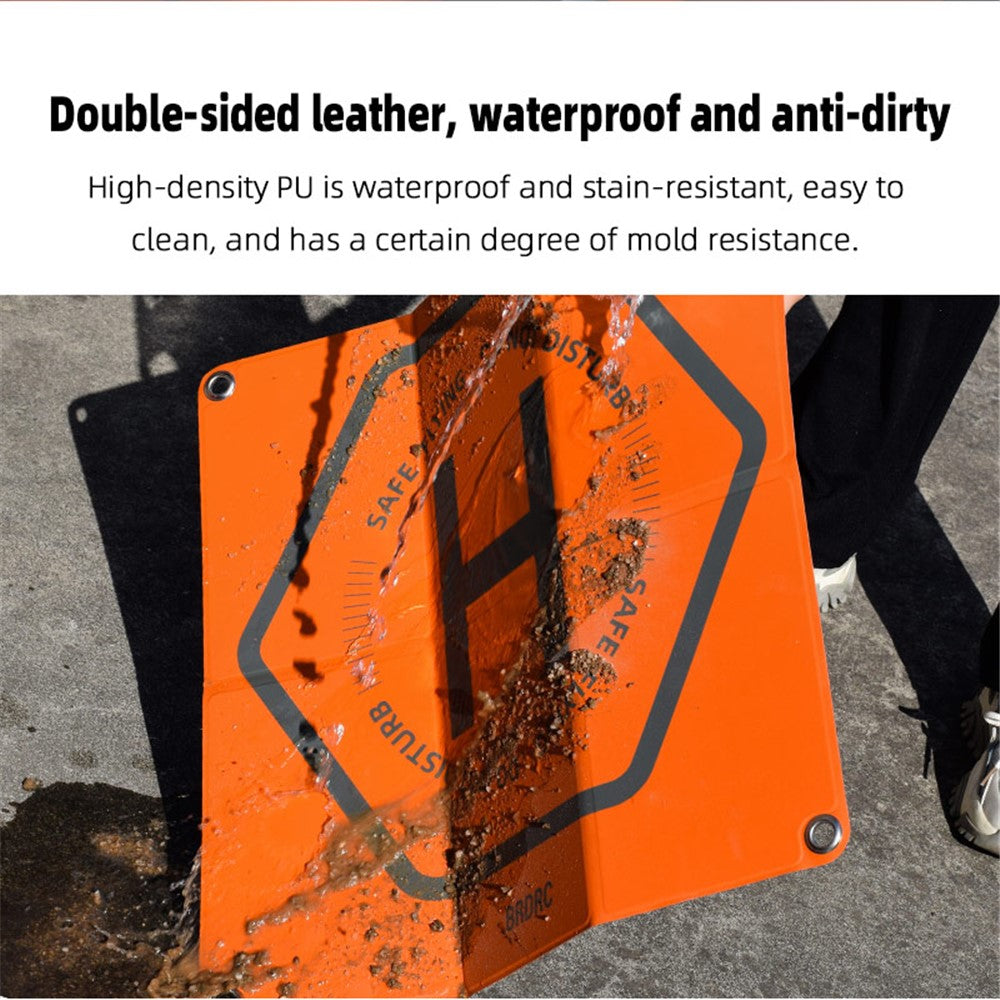 BRDRC Landing Pad for DJI Mini 3 Pro / Avata / Air 2 / Mini 2 / Mini SE / Mavic Mini 50cm PU Leather Drone Parking Apron Pad