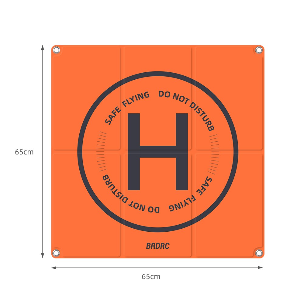 BRDRC Parking Apron Pad for DJI Mini 3 Pro / Avata / Air 2 / Mini 2 / Mini SE / Mavic Mini 65cm PU Leather Drone Landing Pad