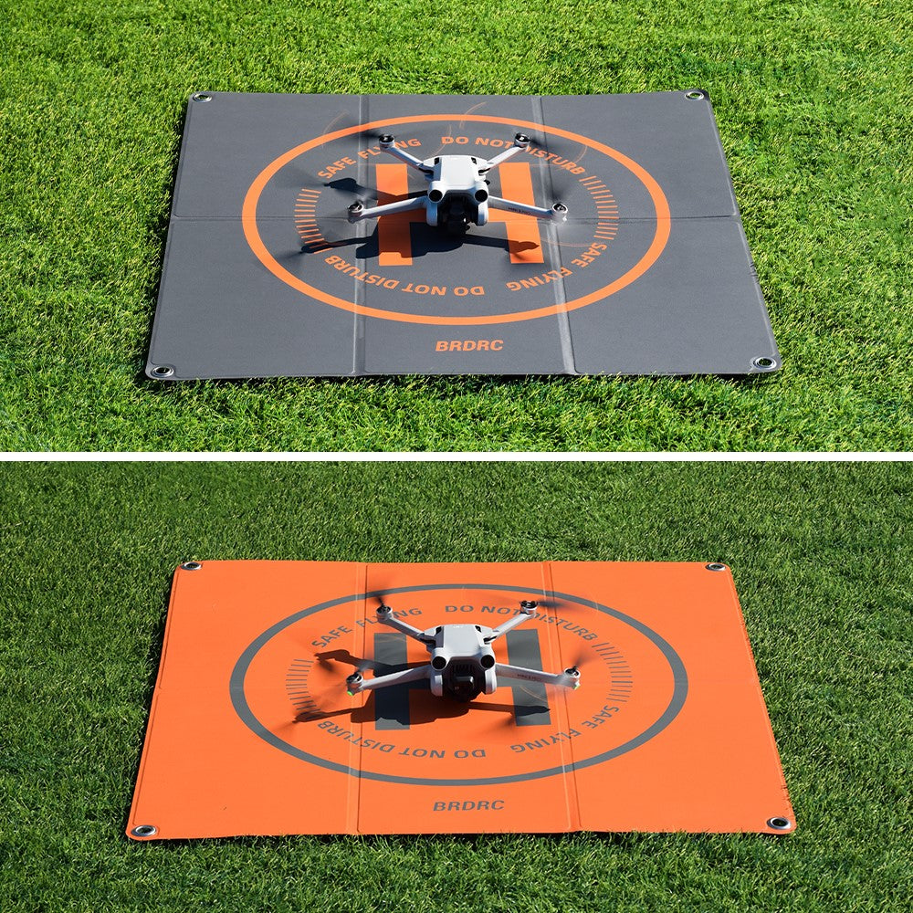 BRDRC Parking Apron Pad for DJI Mini 3 Pro / Avata / Air 2 / Mini 2 / Mini SE / Mavic Mini 65cm PU Leather Drone Landing Pad