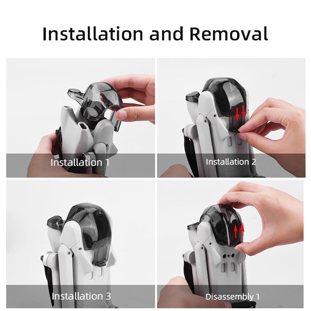 BRDRC Anti-scratch PC Lens Cap Hood for DJI Mini 3 Drone Gimbal Camera Protector Cover