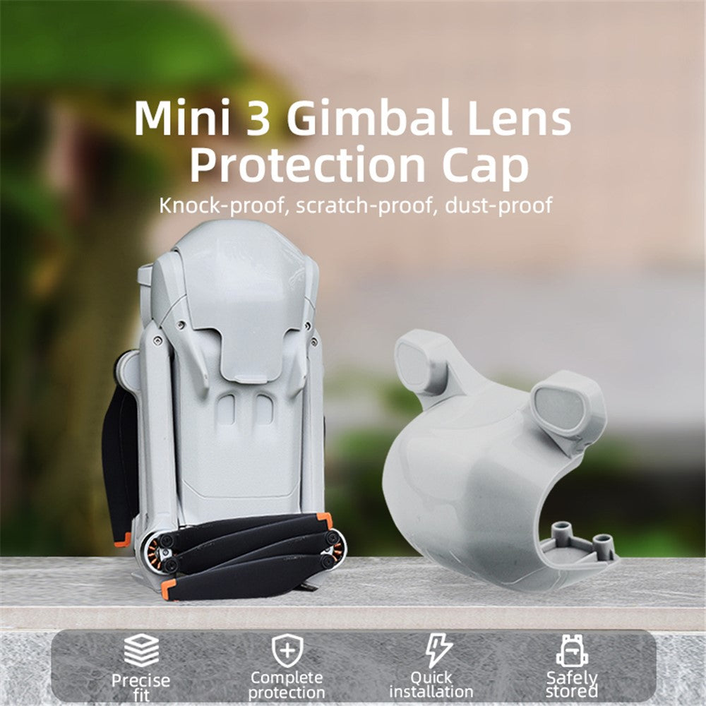 BRDRC Anti-scratch PC Lens Cap Hood for DJI Mini 3 Drone Gimbal Camera Protector Cover
