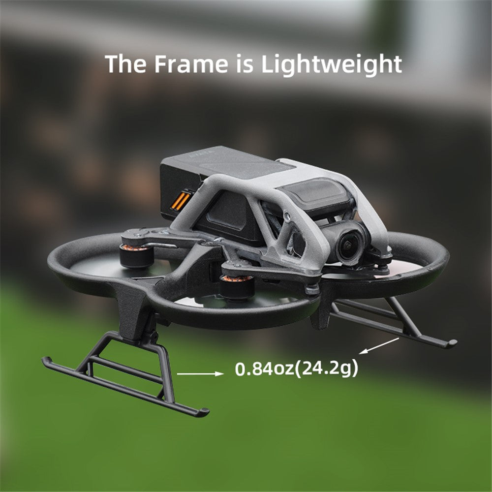 BRDRC 1 Set For DJI Avata Foldable Landing Gear ABS Heightened Extender Leg Support Protector Drone Accessory