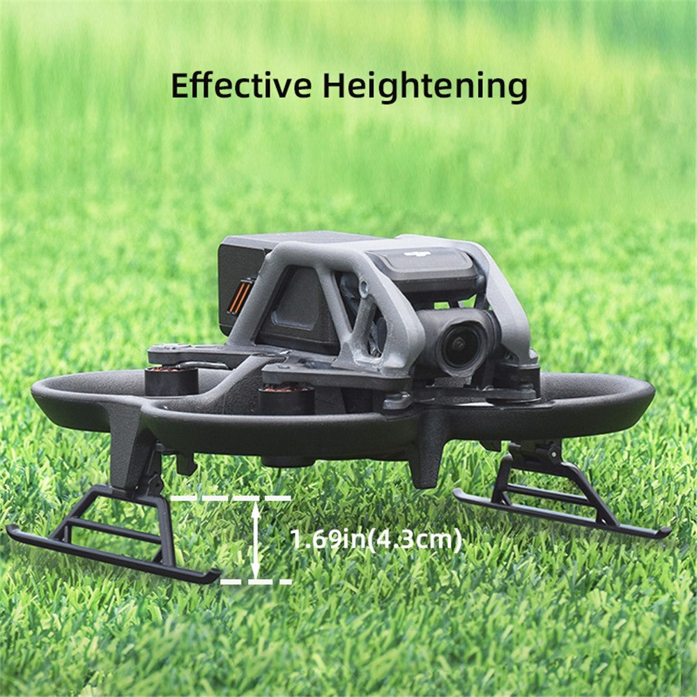 BRDRC 1 Set For DJI Avata Foldable Landing Gear ABS Heightened Extender Leg Support Protector Drone Accessory