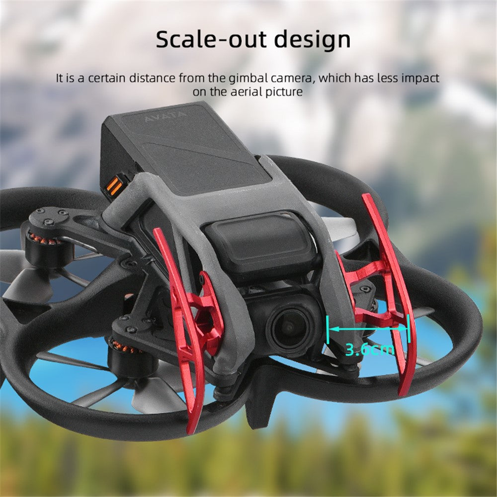BRDRC 1 Pair Drone Gimbal Bumper for DJI Avata , Aluminum Alloy Anti-collision Protective Bar