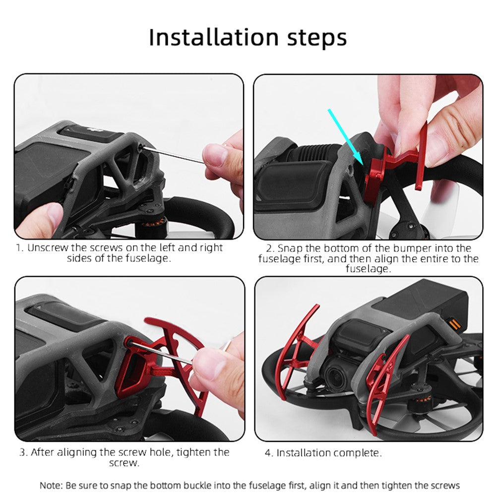 BRDRC 1 Pair Drone Gimbal Bumper for DJI Avata , Aluminum Alloy Anti-collision Protective Bar