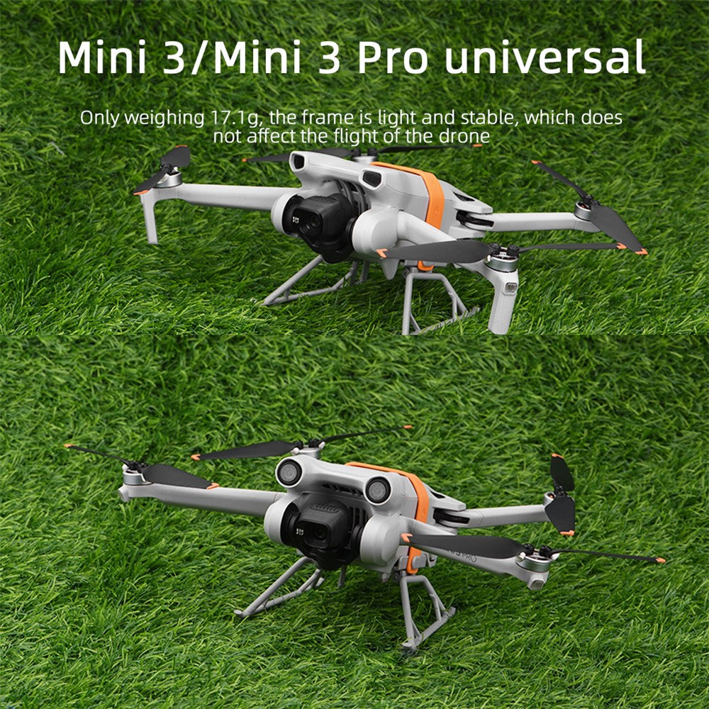 BRDRC For DJI Mini 3 / Mini 3 Pro Foldable Landing Gear ABS Height Extender with Silicone Strap