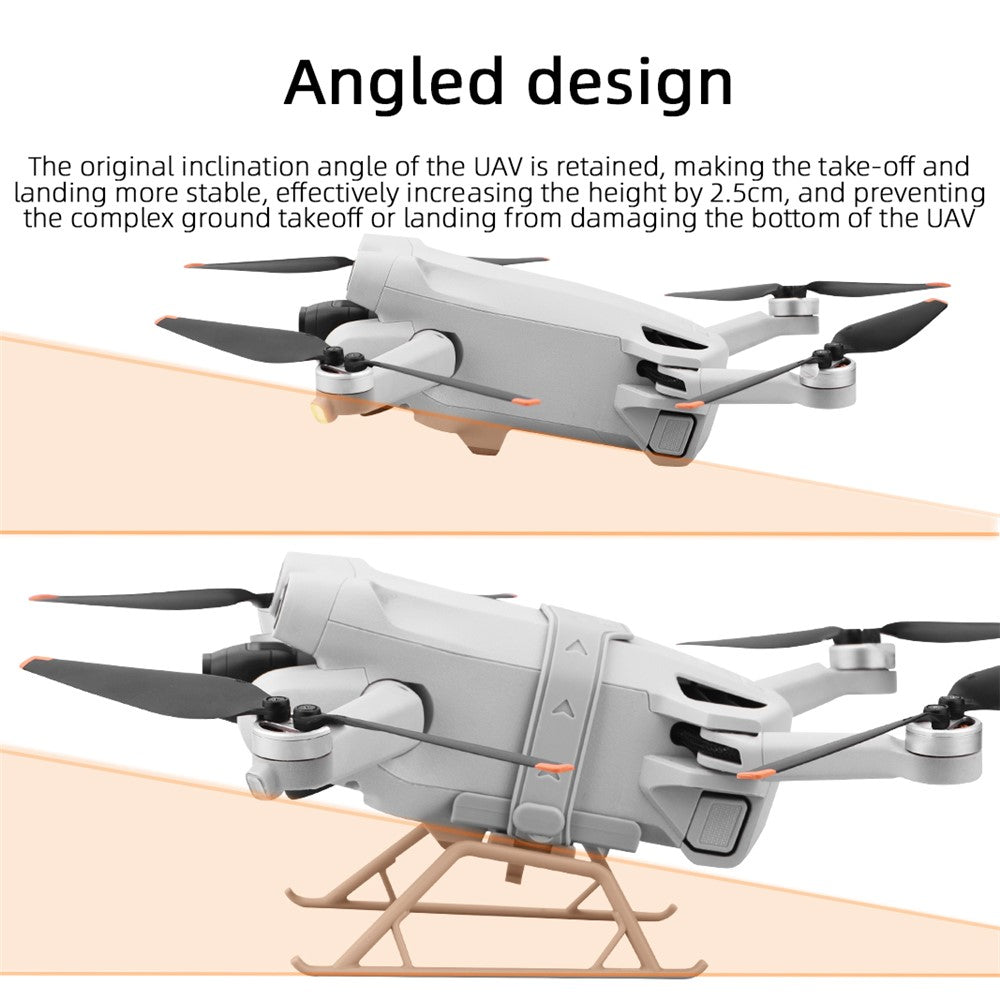 BRDRC For DJI Mini 3 / Mini 3 Pro Foldable Landing Gear ABS Height Extender with Silicone Strap